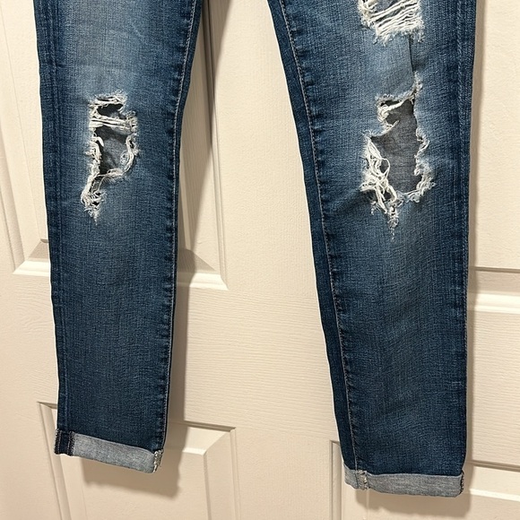 AG Adriano Goldschmied Stilt Cigarette Roll-Up Distressed Jeans Size 25 - Picture 5 of 7